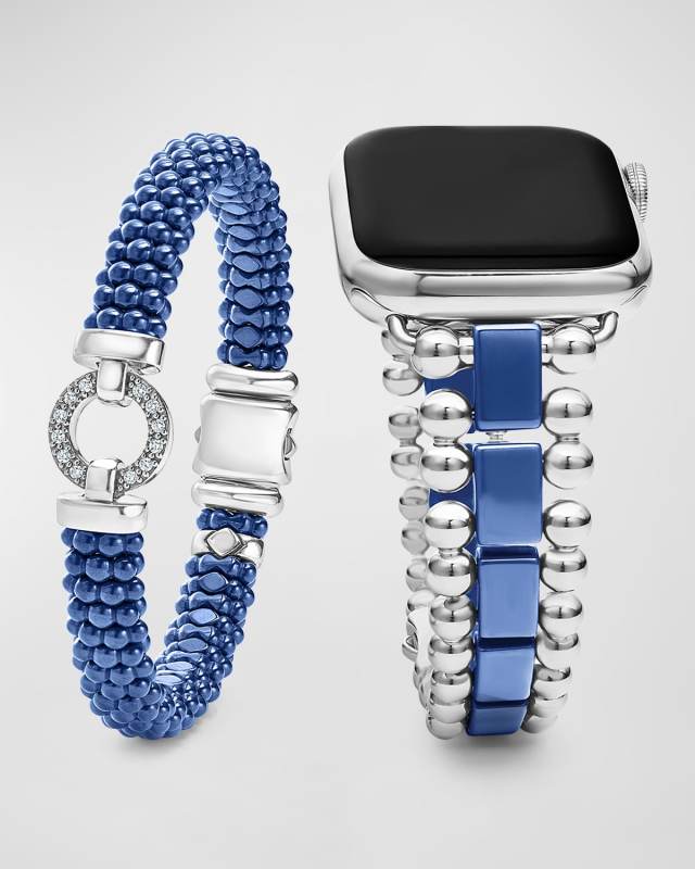 Smart Caviar Apple Watch Bracelet and Ultramarine Caviar Bracelet Gift Set